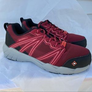 Merrell Women’s Fullbench Safety Toe Work Shoes Sneakers Size 9.5